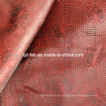 100% Polygarn gefärbter roter Jacquard (JF-4)